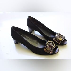 Stuart Weitzman peep toe pumps